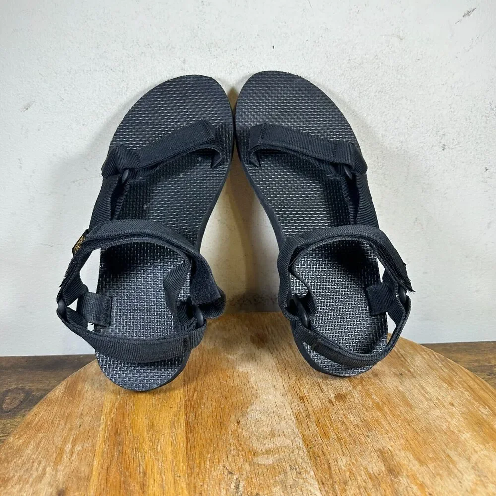 Teva Original Universal Sport‎ Women Size 8 Black Trail Sandals Shoes 1003987